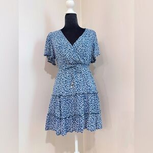 HelloMolly Blue Floral Mini Dress Size Xs